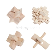 Picture of The Games Company Wooden Puzzles 4 Pack
