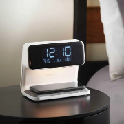 Picture of Goodmans Wireless QI Charging Alarm Clock Home Decor Alarm 