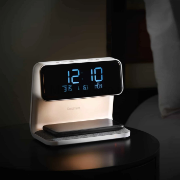 Picture of Goodmans Wireless QI Charging Alarm Clock Home Decor Alarm 