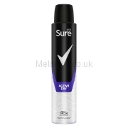 Picture of Sure Men Active Dry Deodorant Spray 200ml - Pack of 6