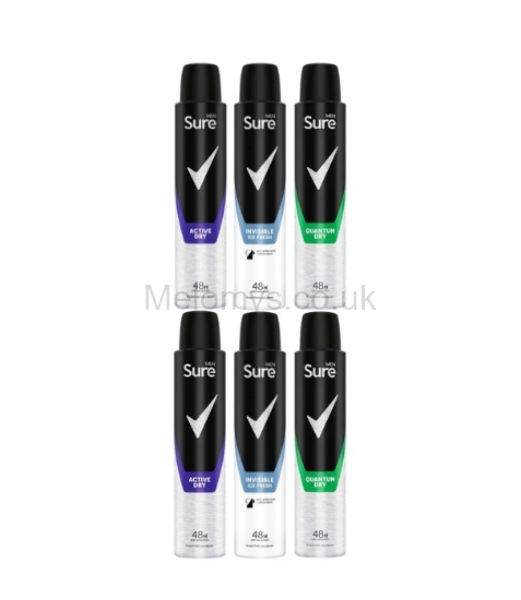 Picture of Sure Men Mix Deodorant Spray 200ml - Pack of 6