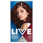 Picture of Schwarzkopf LIVE U68 Ruby Glaze Red Permanent Hair Dye - Pack of 6